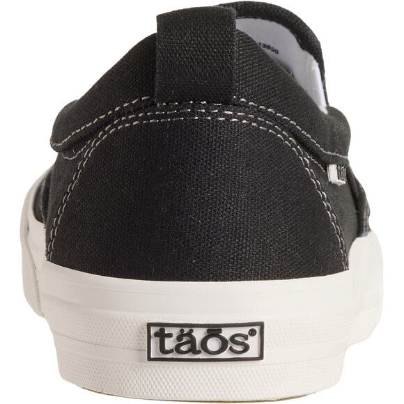 NEW TAOS Rubber Soul Slip-On Canvas Sneakers in black For Women 1125 3s2 - Picture 5 of 6